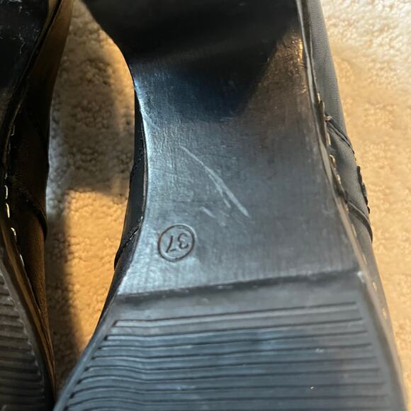 Dansko Black Heeled Clogs Size 36 - Picture 5 of 7